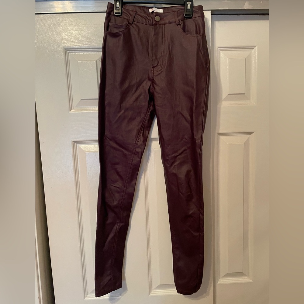 NEW Red Gianni Bini Leather Tight Pants